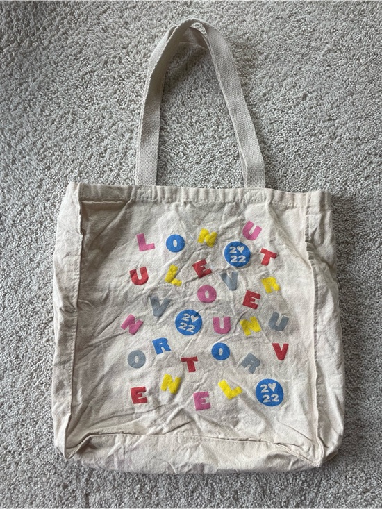 Handbags - Harry Styles Love on Tour Canvas Tote Bag with Multicolor Lettering